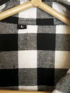 Checkered Black &amp; White Shirt