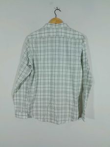 Off White Checks Shirt Men's