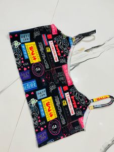 Japanese Print Crop Top