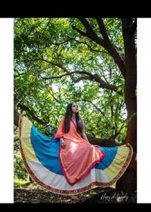 Vibrant Blue Ethnic Skirt