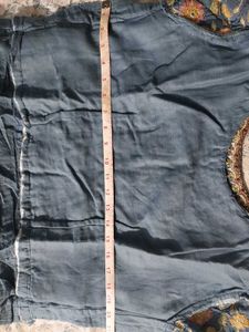 blue gown with dupatta