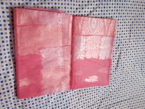 Elegant Pink Silk Saree