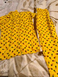 Floral Yellow Lounge Set