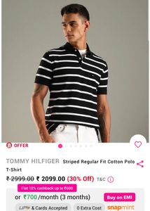 Tommy Hilfiger Striped Polo T-Shirt
