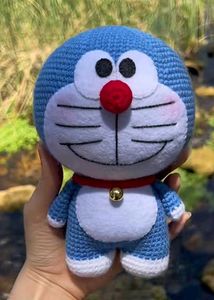 Handmade Doraemon Crochet Plush Toy