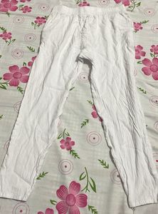 women’s White pure Cotton Pants