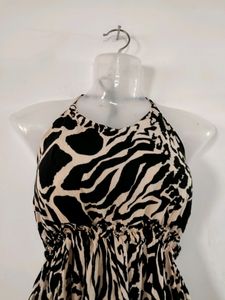 Wild One Tiered Halter Dress