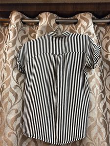 Striped Button-Up Shirt