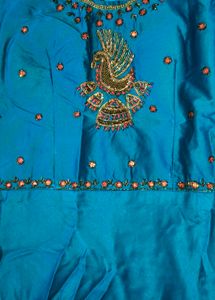Elegant Teal Embroidered Kurta Set