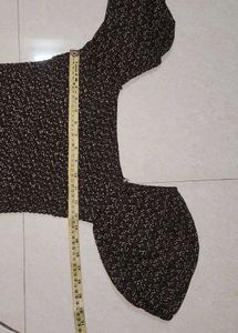 Patterned Brown Dress