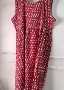 Pure Cotton &amp; organic Ikkat real mirror work Kurti