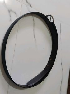 Stylish Black Leather Belt