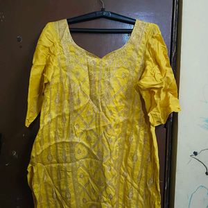 Elegant Yellow Kurta Set with Dupatta