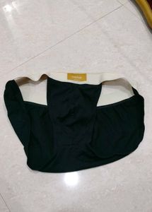 Men's Black Cotton Briefs