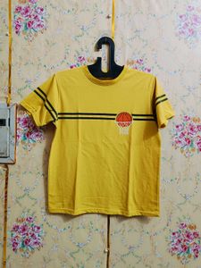 🇳🇿💫🎀Boys Yellow Graphic T-Shirt