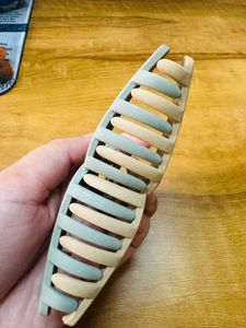 Stylish Dual shade Claw Clip for Hair large