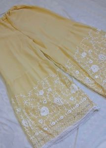 Creamy Light Yellow Suit Garara