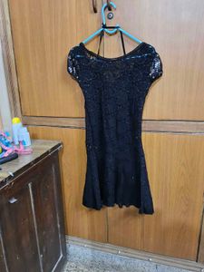 Sparkling Black Sequin Party Dress