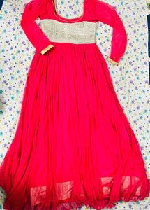 Elegant Pink &amp; Gold Gown