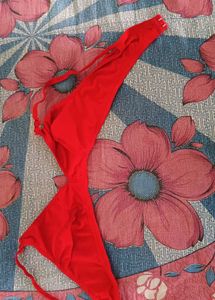 Vibrant Red Bra