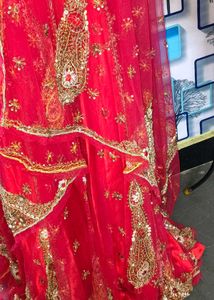 Bridal Lehenga koti dupatta zardozi full work