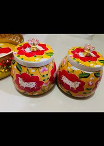 Decorative Serving Tray with Jars newwdtag