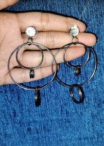 Elegant Dangle Earrings with Crystal Accents