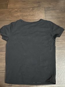 Black T-Shirt with Chili Pepper Embroidery