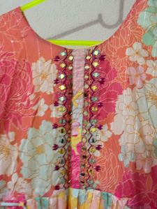 Vibrant ethnic gown