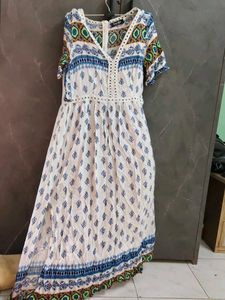 Boho Print Midi Dress