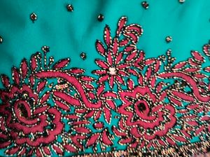 Elegant Teal Saree