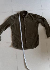 Corduroy Olive Green Premium Shirt