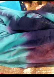 Designer Blue dupatta with Embellishments
