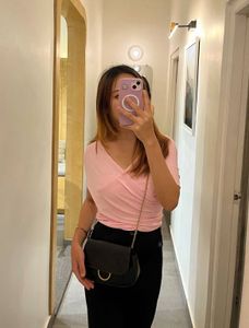 Zara Chic Pink Wrap Top💕