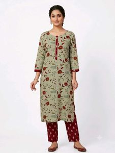 Elegant Floral Kurta Set