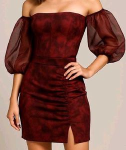 Organza Corset Top With Detachable Sleeves