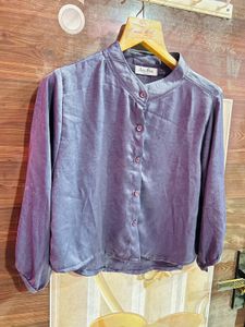 Stylish Textured Button-Up Top