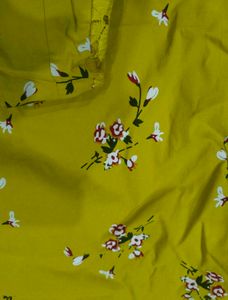 Vibrant Yellow Floral gown