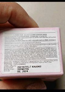 Laneige Bouncy &amp; Firm Sleeping Mask