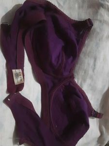 Deep Purple Textured Bra