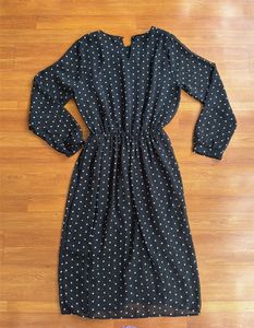 Chic Black Polka Dot Dress