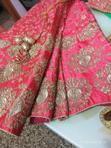 Stunning Pink Embroidered Lehenga