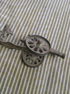 Vintage Brass Cannon Figurine