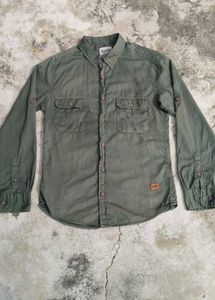 "Roadster Olive Green Casual Shirt