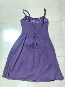 Purple Spaghetti Strap Dress