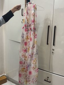 Floral Halter Maxi Dress