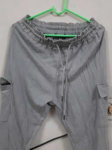 Grey Cargo Joggers
