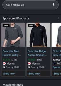 Columbia Men's Grey Long Sleeve Shirt