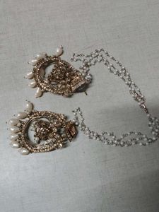 Elegant Pearl & Stone Earrings