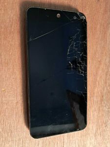 Micromax cracked Screen Smartphone